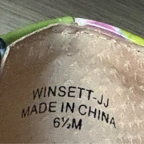 J. Renee Women's Winset Rainbow Floral Kitten Heels - SIZE 6.5 - Picture 11 of 16